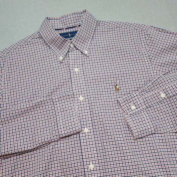 Ralph Lauren Men's 100% Cotton Stretch Button Up Shirt Sz L - Picture 1 of 6